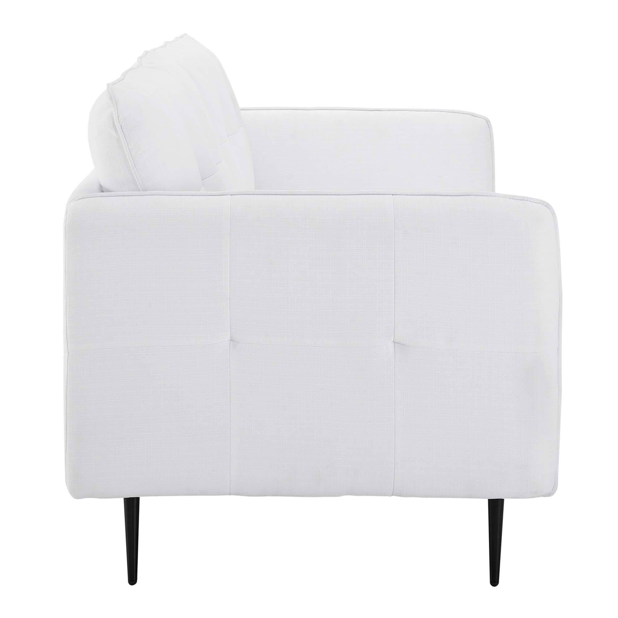 Alt View 2. Modway - Cameron Tufted Fabric Sofa by Modway - White.