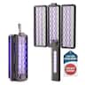 2-in-1 Tri-Fold Bug Zapper Racket – Portable Insect Killer with 2100 Sq Ft Coverage