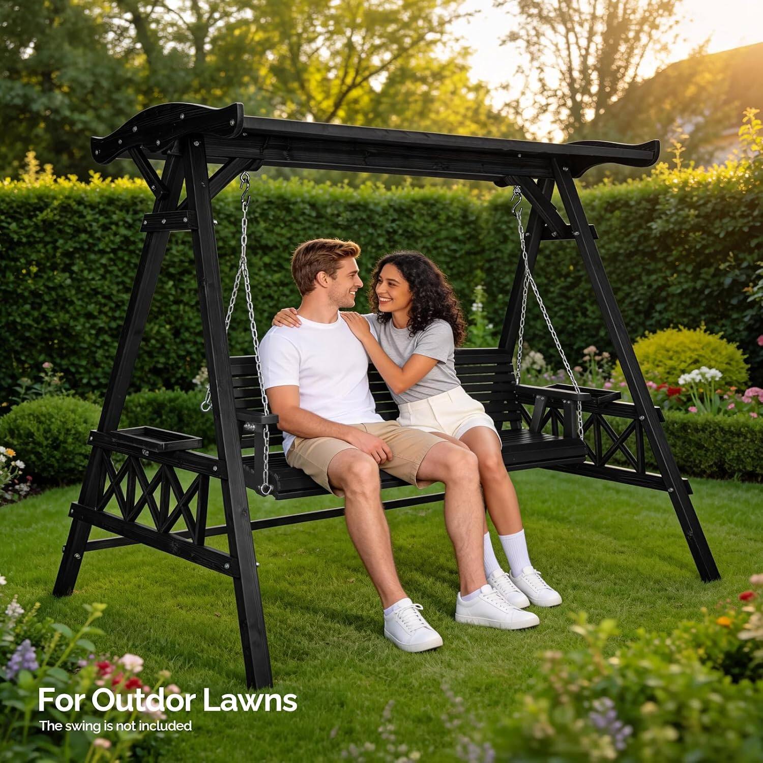For Outdoor Lawns  
The swing is not included