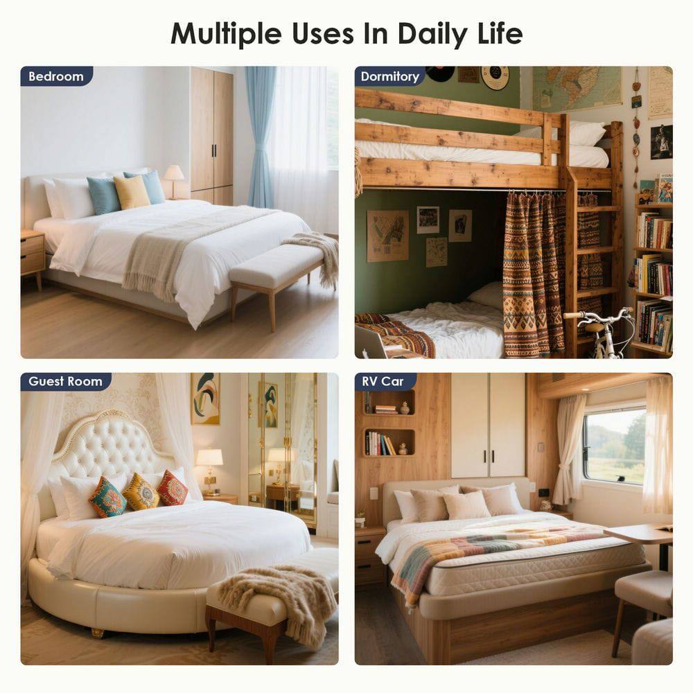 Multiple Uses In Daily Life

- Bedroom
- Dormitory
- Guest Room
- RV Car