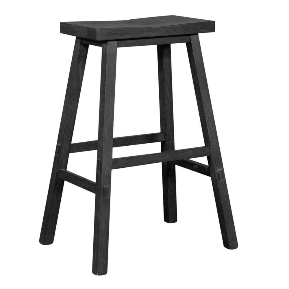 Back. Liberty Furniture Industries - Creations 30 Inch Sawhorse Stool- Slate in Various - Brown.