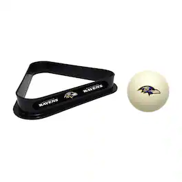 Imperial - Baltimore Ravens Cue Ball & Rack Set - White
