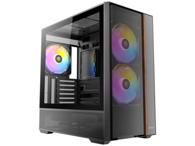 Antec FLUX Rear, 5 PWM Fans, F LUX Platform, Wood Accents, Tempered ...