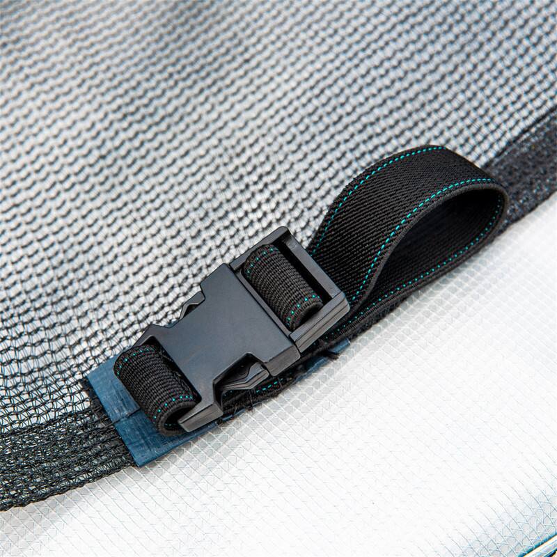 Alt View 7. HTUTWOO - 16FT Trampoline with Basketball Hoop & Double-sided Cover, Ladder,Net,Jumping Mat,Spring Cover Padding for Adults & Kids - Blue.