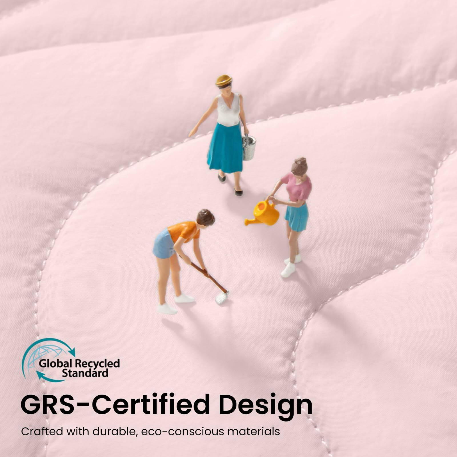 Global Recycled Standard GRS-Certified Design  
Crafted with durable, eco-conscious materials
