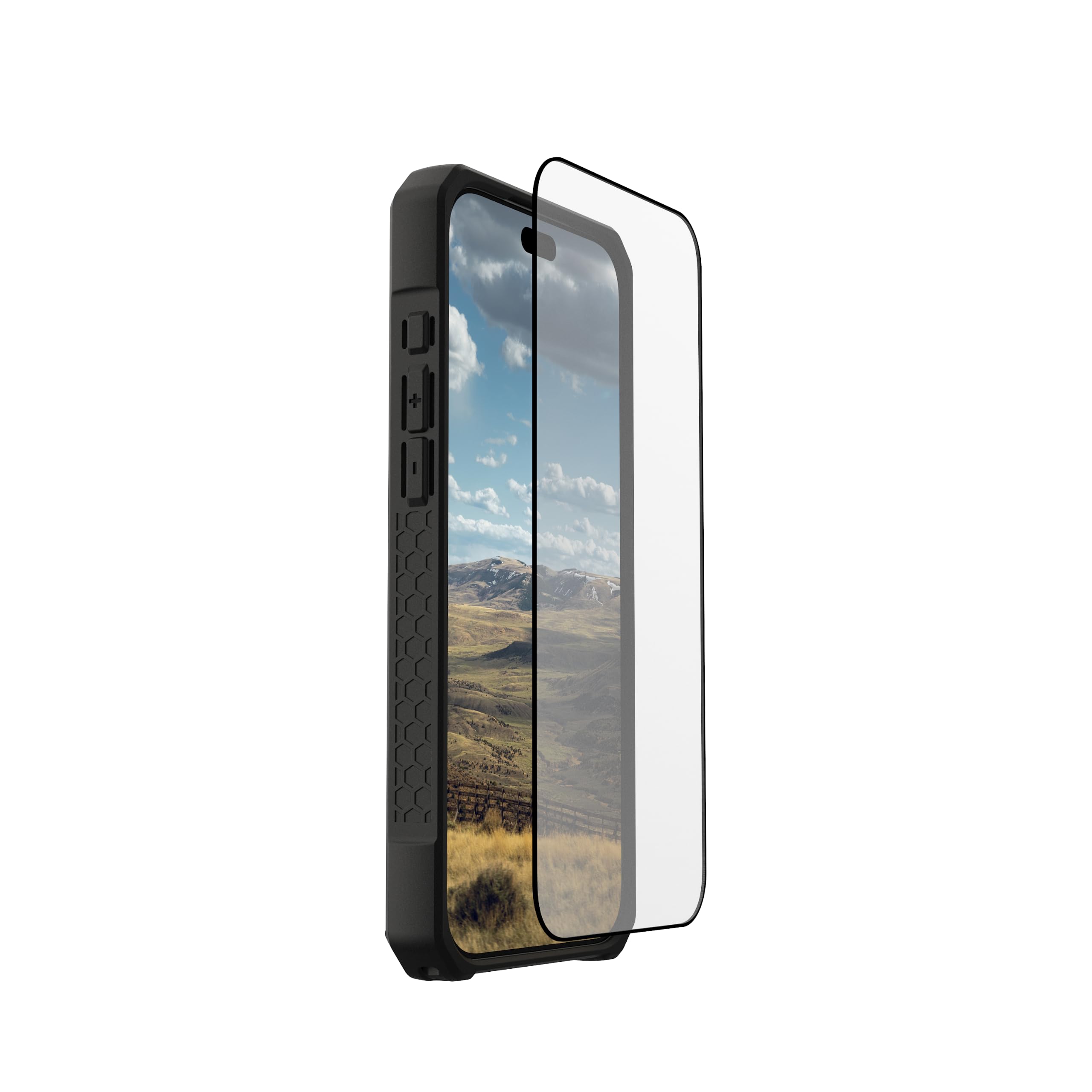 Alt View 3. UAG - iPhone 18 Pro Max/17 Pro Max Screen Protector, Tempered Glass, Glass Shield LT - Clear.