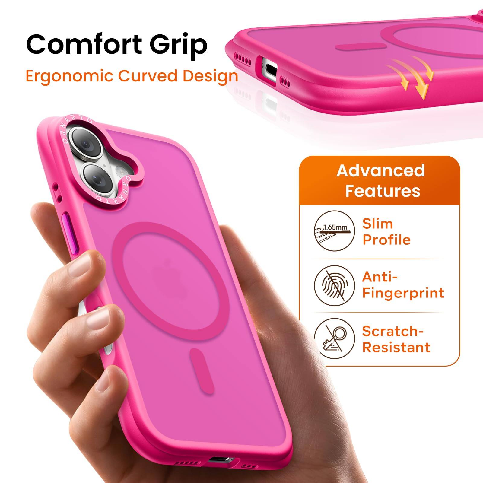 Comfort Grip  
Ergonomic Curved Design  

Advanced Features  
1.65mm Slim Profile  
Anti-Fingerprint  
Scratch-Resistant