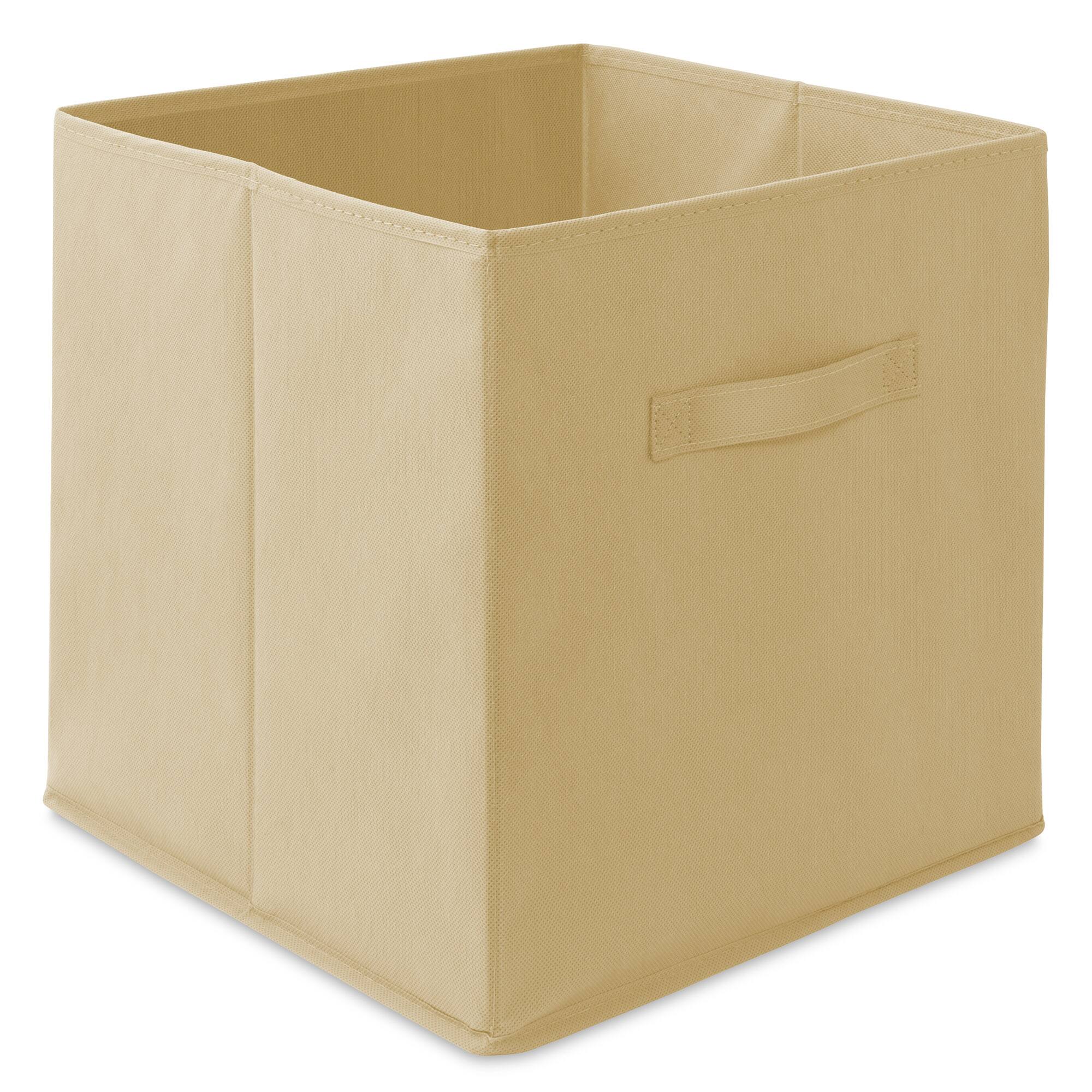 Alt View 1. Casafield - (Set of 6) Collapsible Fabric Cubes - Storage Bins - Sand.