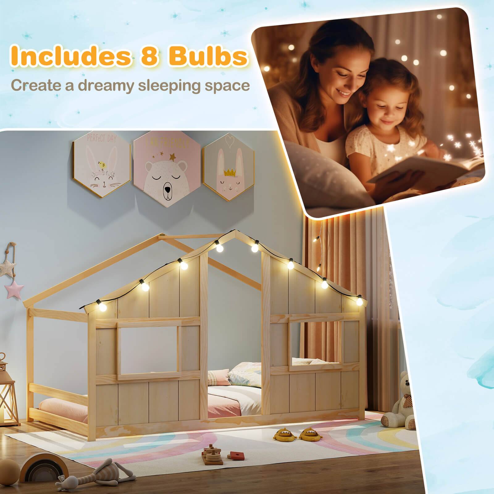 Includes 8 Bulbs  
Create a dreamy sleeping space  

PERFECT DAY  
I AM FRIENDLY