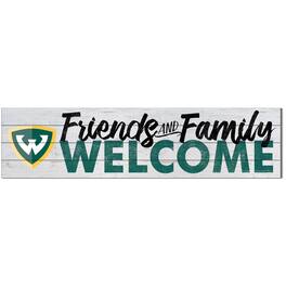 Jardine - Wayne State Warriors 10'' x 40'' Friends & Family Welcome Sign - White