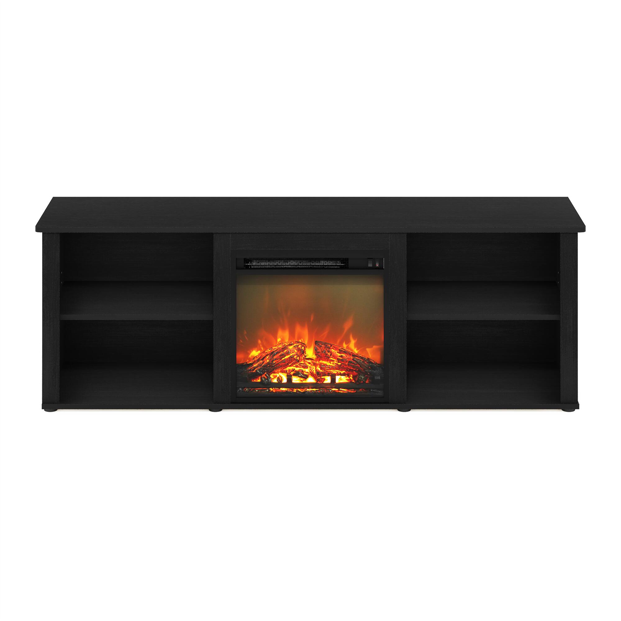 Alt View 2. Furinno - Classic 70 Inch TV Stand with Fireplace - Americano.