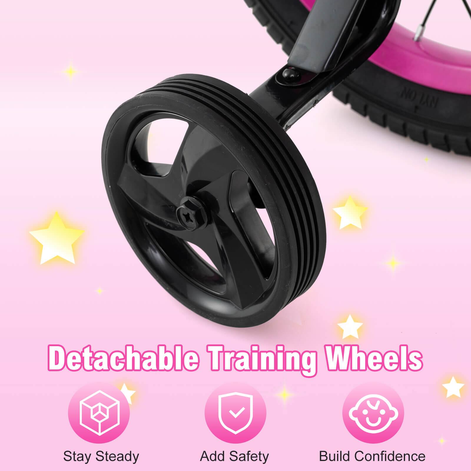 Detachable Training Wheels

Stay Steady  
Add Safety  
Build Confidence