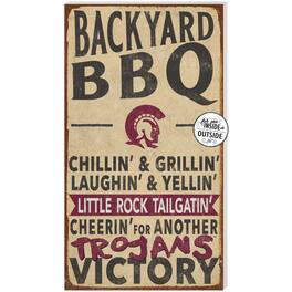 Jardine - Arkansas Little Rock Trojans 11'' x 20'' Indoor/Outdoor BBQ Sign - Brown