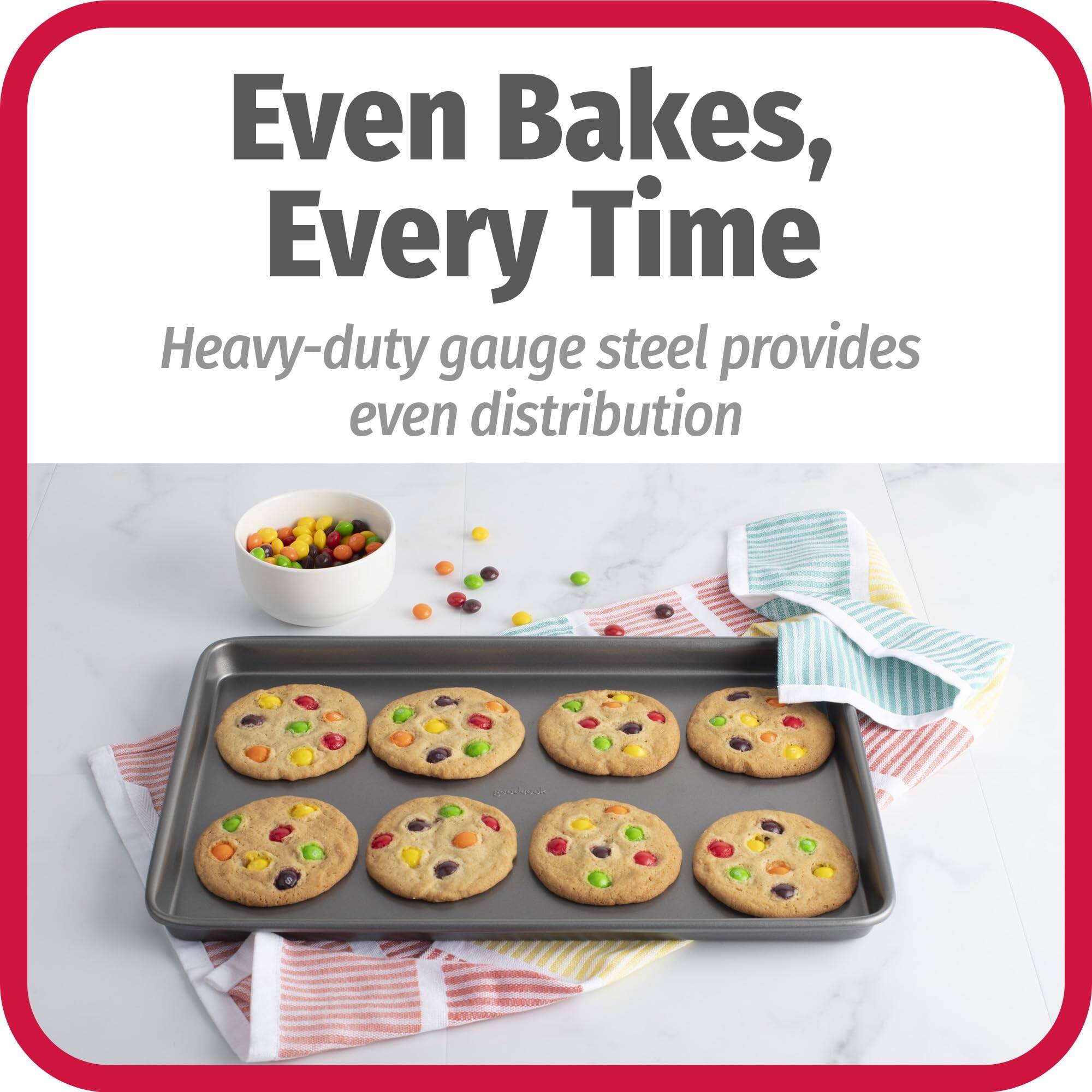 Even Bakes, Every Time

Heavy-duty gauge steel provides even distribution