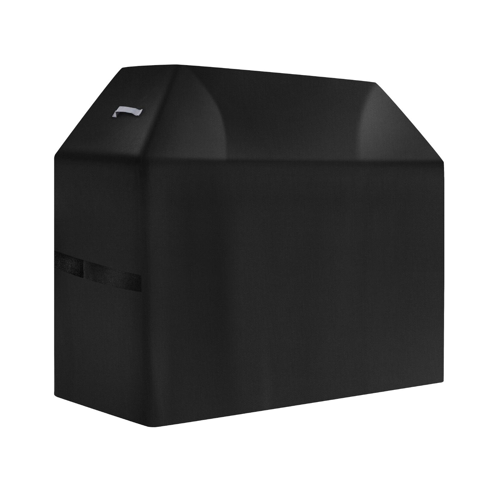 Alt View 5. VEVOR - Grill Cover, 58 inch BBQ Covers for Outdoor Grills, Fade Resistant, Weather Resistant Heavy Duty 600D Polyester - Black Fabric, White Reflective Strips.