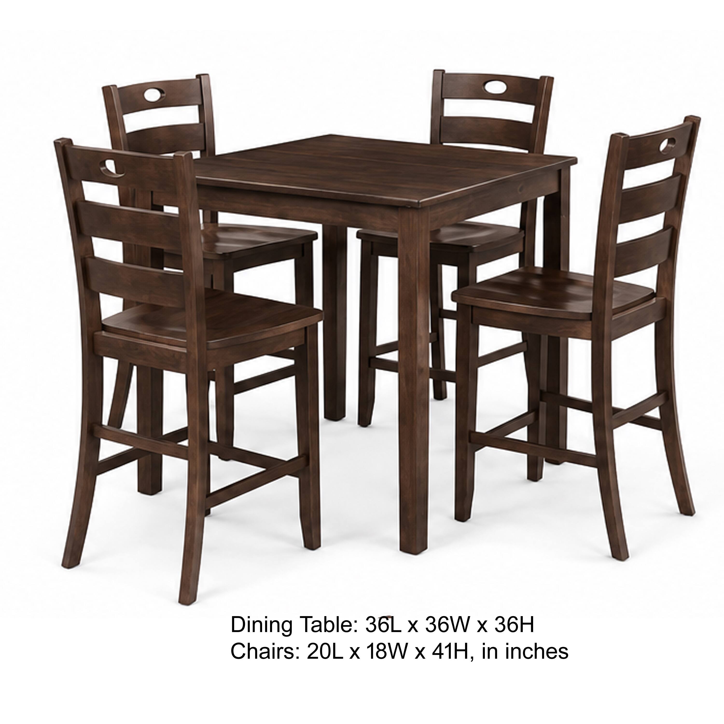 Manhattan Lane Lasie 5pc Counter Height Dining Table Set w 4 Chairs ...