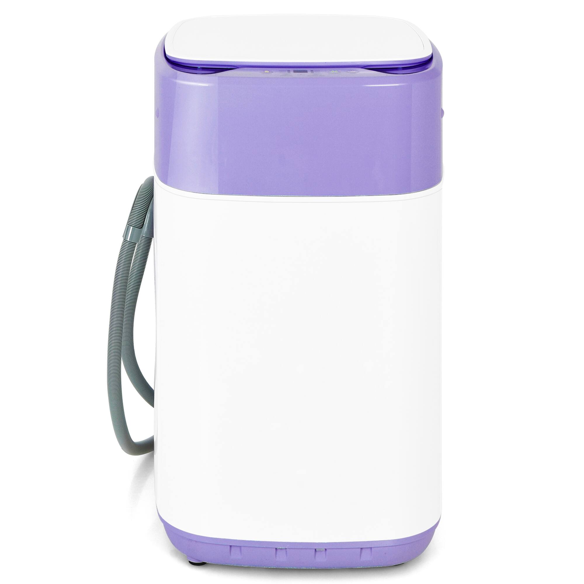 Front. SKONYON - Portable Washing Machine with 1.0 Cu Ft Capacity Built In Spin Dryer and Multiple Hose Connections - Purple.