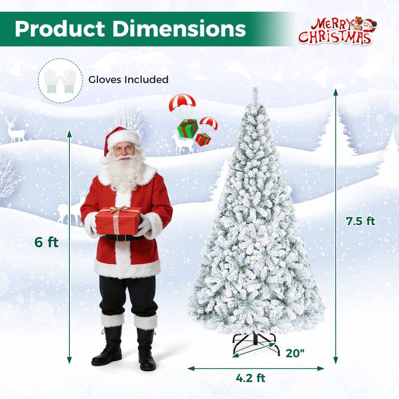 Product Dimensions  
MERRY CHRISTMAS  
Gloves Included  
7.5 ft  
6 ft  
20"  
4.2 ft