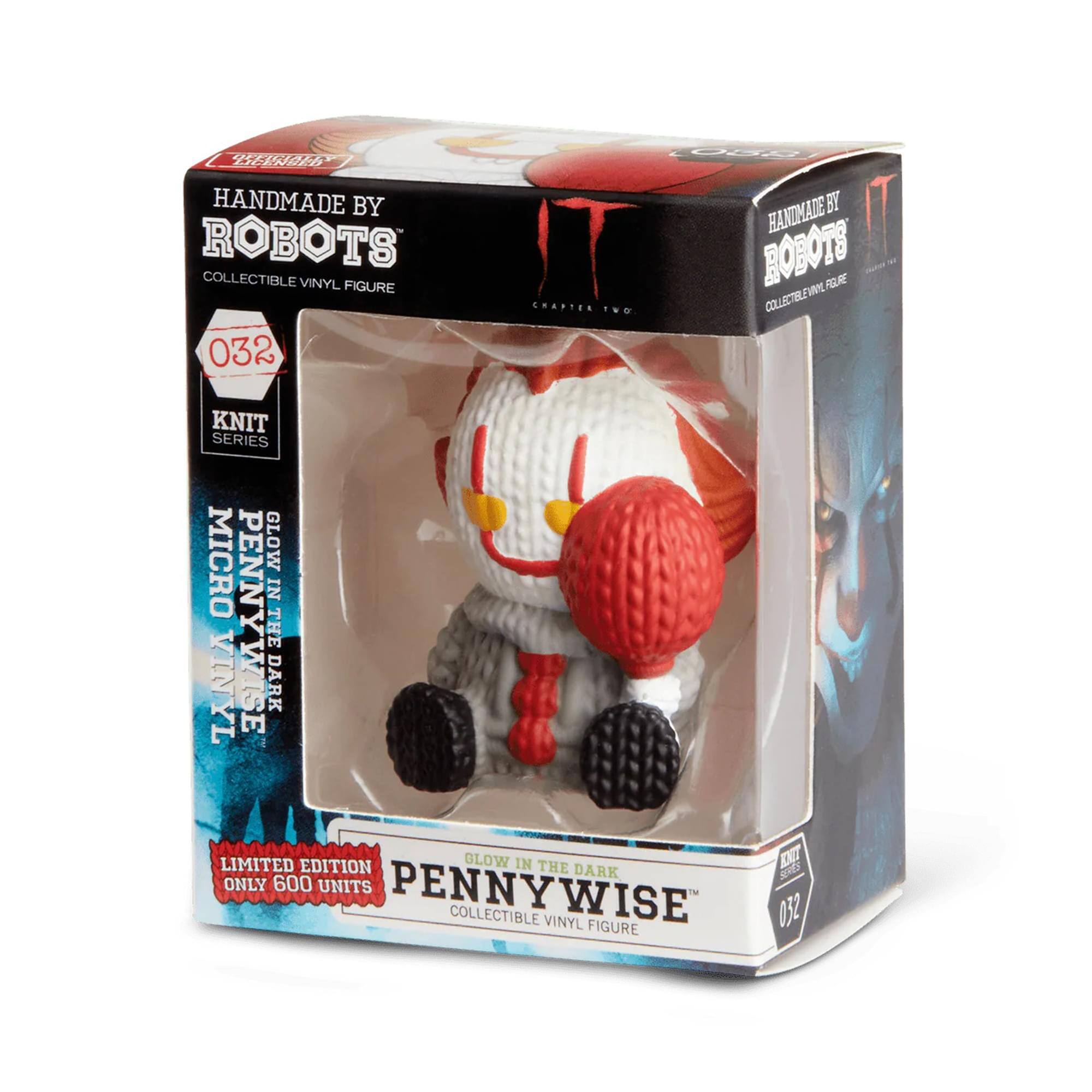 HANDMADE BY ROBOTS COLLECTIBLE VINYL FIGURE 032 CHAPTER TWO

MICRO VINYL PENNYWISE IN THE DARK

LIMITED EDITION ONLY 600 UNITS

PENNYWISE COLLECTIBLE VINYL FIGURE 032