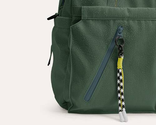 Alt View 5. Bagsmart - Moss 30L Weekender Duffle Bag, Water-Resistant Overnight Bag with 15.6" Laptop Compartment for Travel & Commute - Fern Green.