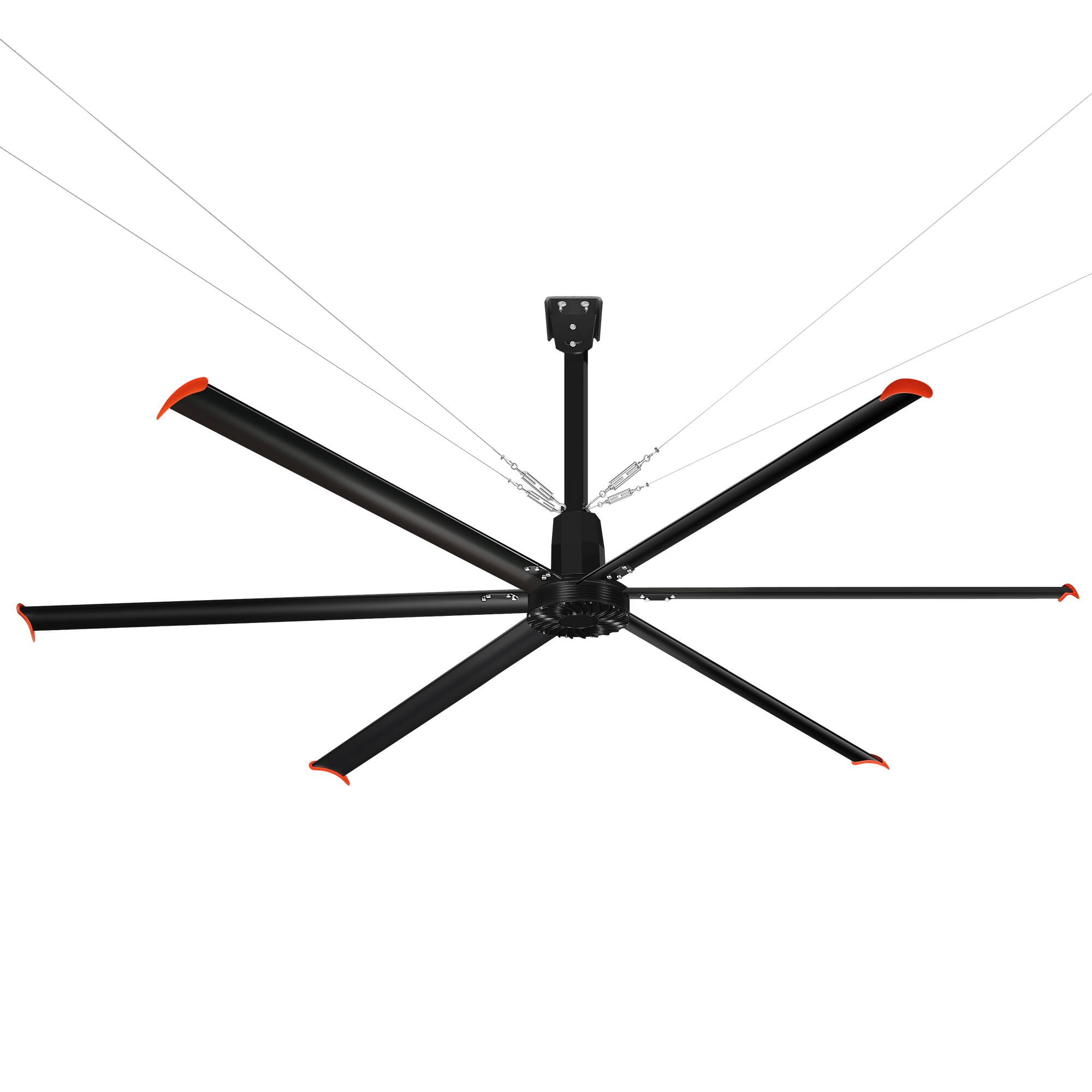Breezary - 168-Inch HVLS Industrial Ceiling Fan, DC Motor, 15-Speed Controller, Aluminum Blades, High Volume Airflow - Matte Black price history on PriceWatchPro