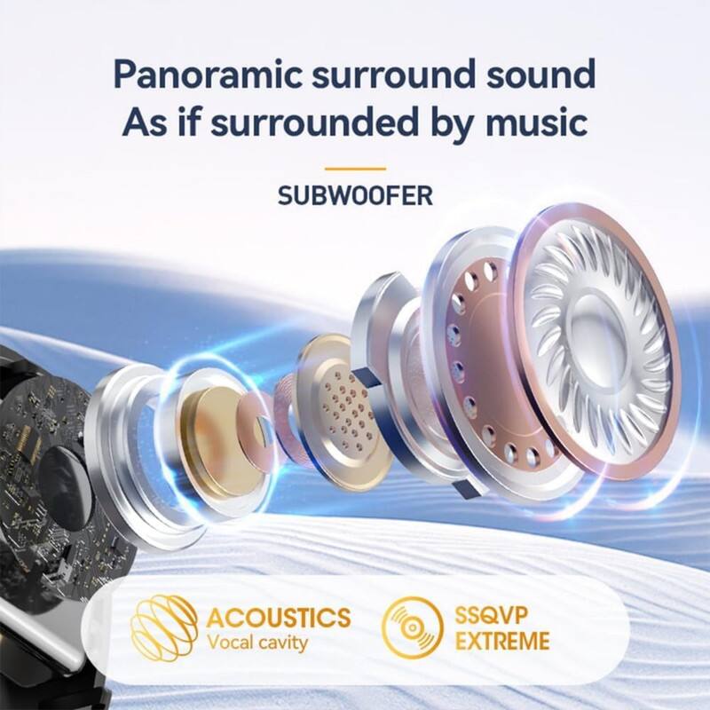 Panoramic surround sound  
As if surrounded by music  

SUBWOOFER  

ACOUSTICS  
Vocal cavity  

SSQVP  
EXTREME
