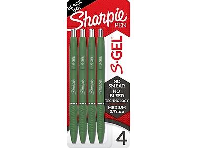 Sharpie - S-Gel Retractable Gel Pen, Medium Point, 0.7mm, Black Ink, 4/Pack (2195731)