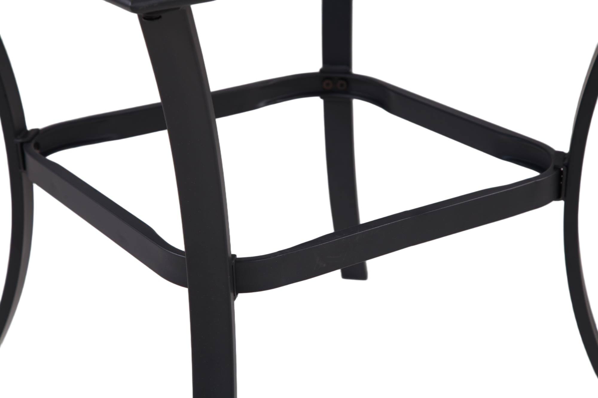 Alt View 6. Boyel Living - Black 3-Piece Outdoor Patio Conversation Set with Gray Cushions and Coffee Table - Black.