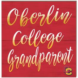 Jardine - Oberlin Yeomen 10'' x 10'' Grandparent Plaque - Red