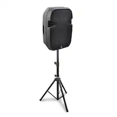 Front. PylePro - Pyle Pro Adjustable Extending Height Tripod Speaker Stand Holder Mount | PSTND1.
