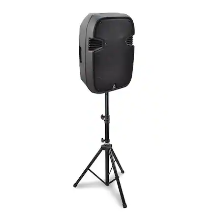 Front. PylePro - Pyle Pro Adjustable Extending Height Tripod Speaker Stand Holder Mount | PSTND1.