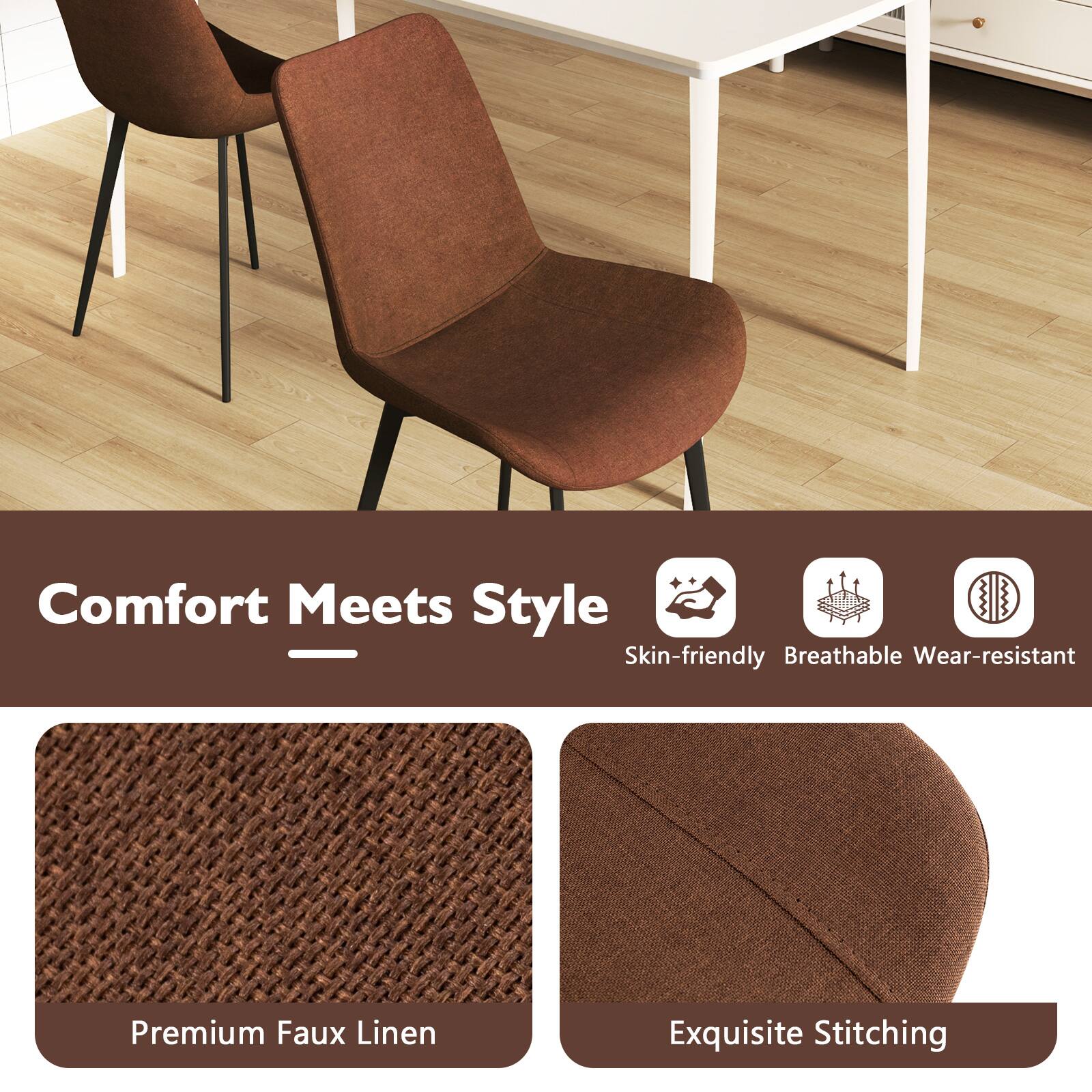 Comfort Meets Style

Skin-friendly Breathable Wear-resistant

Premium Faux Linen

Exquisite Stitching