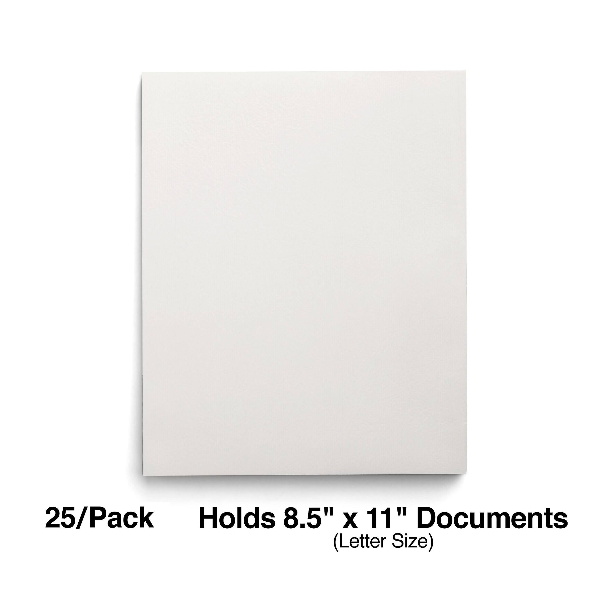 25/Pack  
Holds 8.5" x 11" Documents (Letter Size)