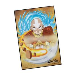 Silver Buffalo - Avatar: The Last Airbender Aang 13 x 19 Inch Hanging Wood Wall Art - Orange