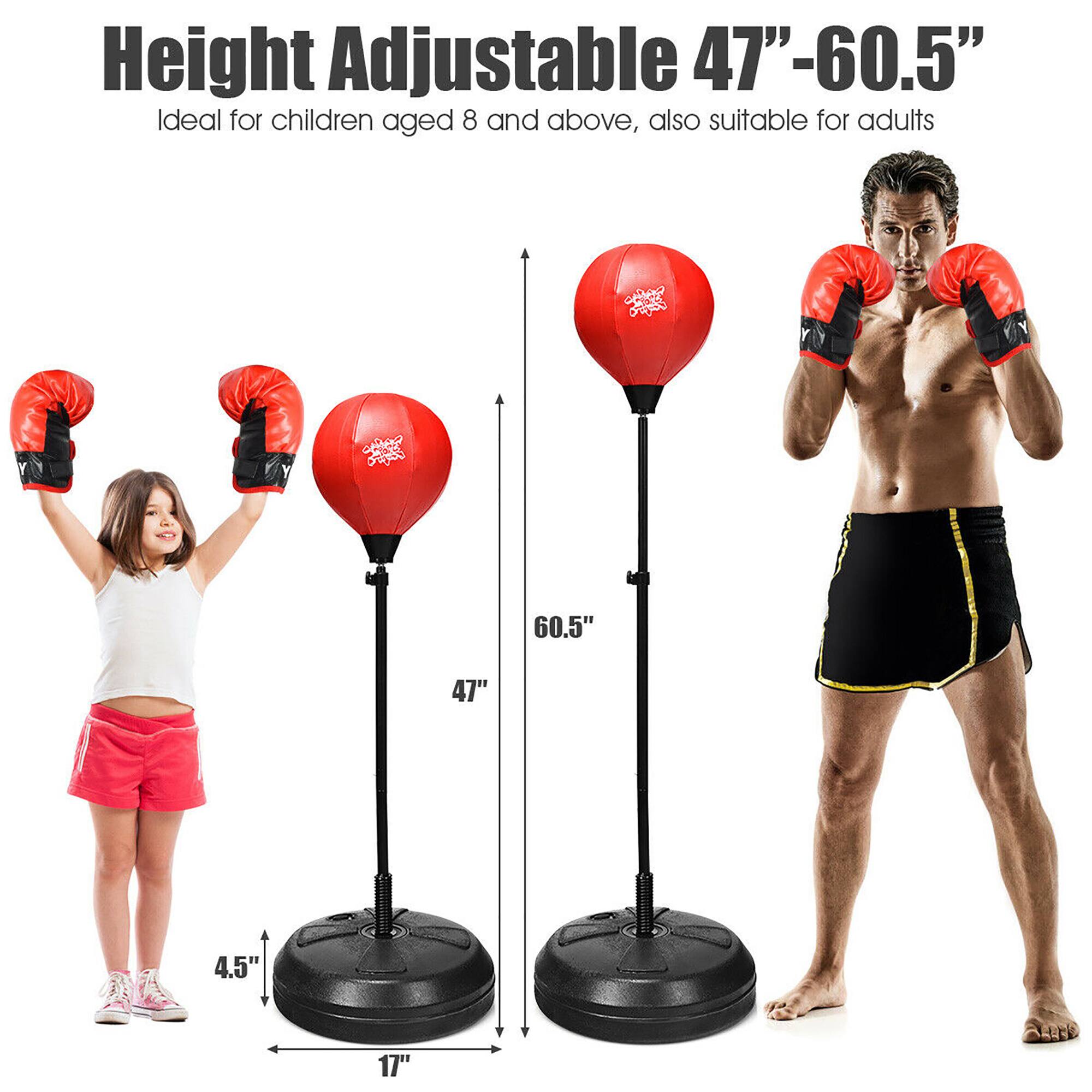 Height Adjustable 47"–60.5"  
Ideal for children aged 8 and above, also suitable for adults  

60.5"  
47"  
4.5"  
17"