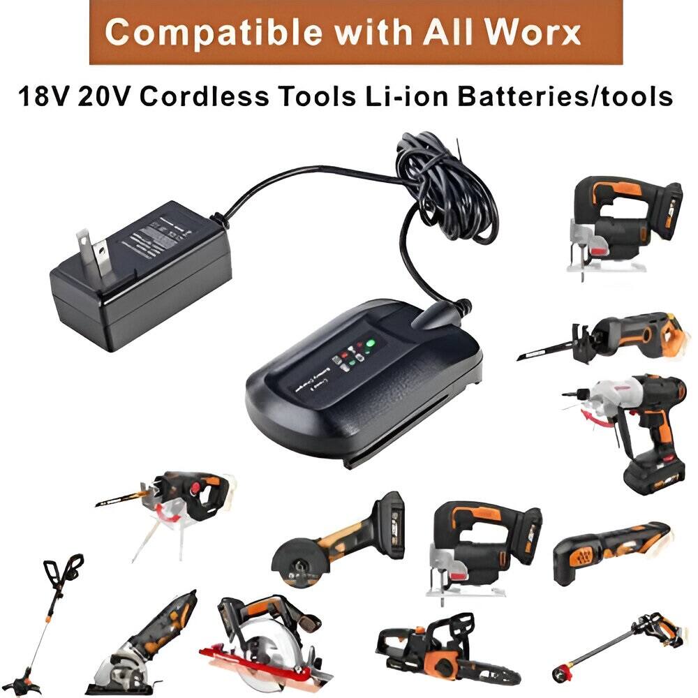 Compatible with All Worx 18V 20V Cordless Tools Li-ion Batteries/Tools