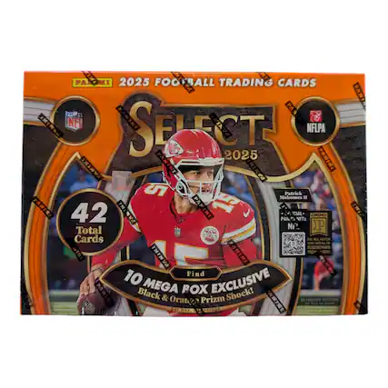 PAKNI 2025 FOOTBALL TRADING CARDS AND NFL PANINI SELECT 2025 PARTNERSHIP PANINI PARIN 5 Mahomes Patrick " PANINI: 42 PANINI PARINI 15 CIAL- DO0 PANS NFTs Total NFL Cards JUST SL NCTO YOUR CARD - -N ANTNI BLOCKCHAIN PANINI TECH 100Y! PANINI Find 10 MEGA EXCLUSIVE PANINI Black POX Shock! & Orang Prizm AT1 PURCHASE ECETIART les Pack Fer Belach Ber B0x. UEC PANI