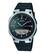 Sure, here is the corrected and grouped text from the image:
- CASIO
- ILLUMINATOR
- 10 YEAR BATTERY
- WR50M
- TELEMEMO 3D
- SNZ
- SIG
- 6-30
- DST
- MODE
- 12
- 11
- 10
- 9
- 8
- 7
- 6
- 5
- 4
- 3
- 2
- 1
- 30
- AL1
- AL2
- RESIST