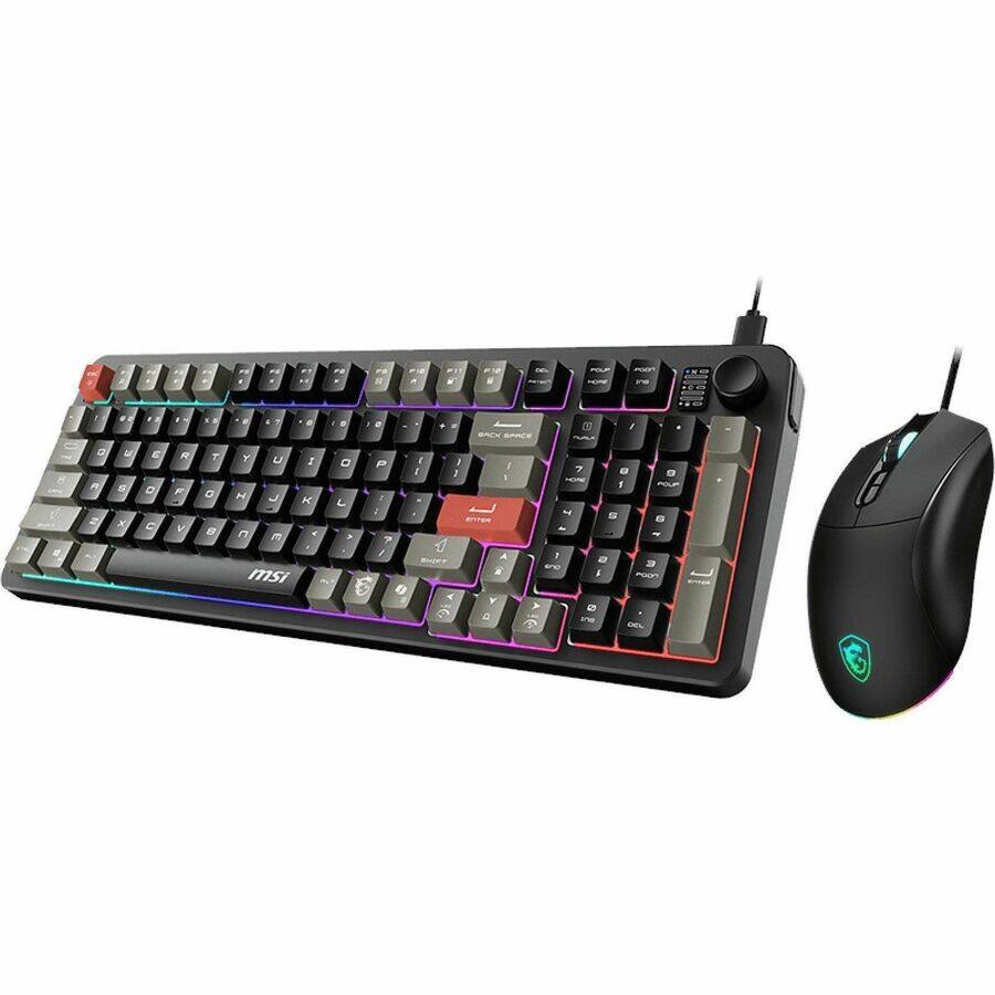 MSI FORGE GK110 COMBO Gaming Keyboard & Mouse USB 2.0 Membrane