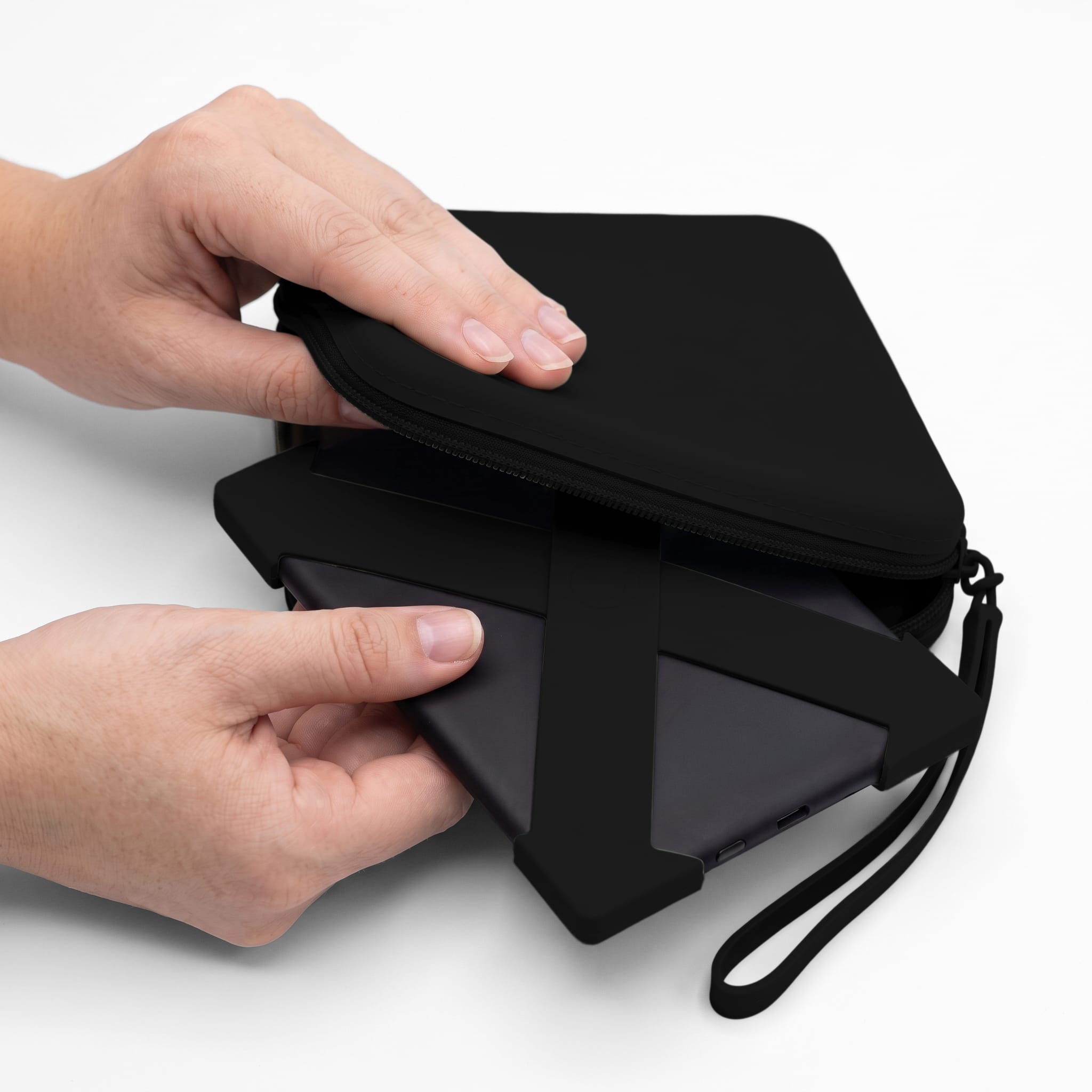 Strapsicle - Hand Straps and Clutch Bundle for Kindle Paperwhite & Kobo Aura - Black