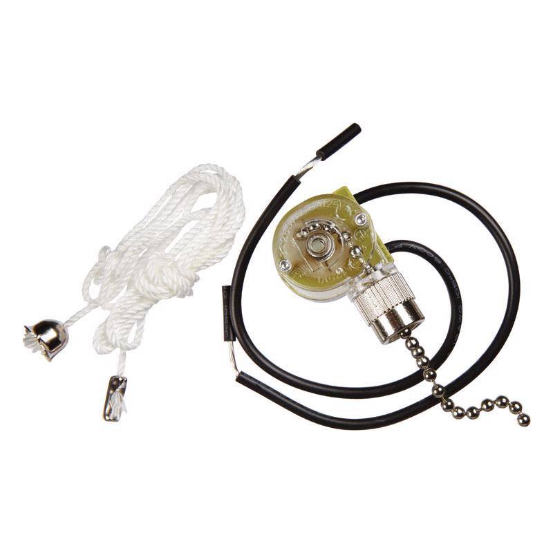 Angle. Jandorf - Jandorf 6 amps Single Pole Pull Chain Appliance Switch Brass 1 pk - Brass.