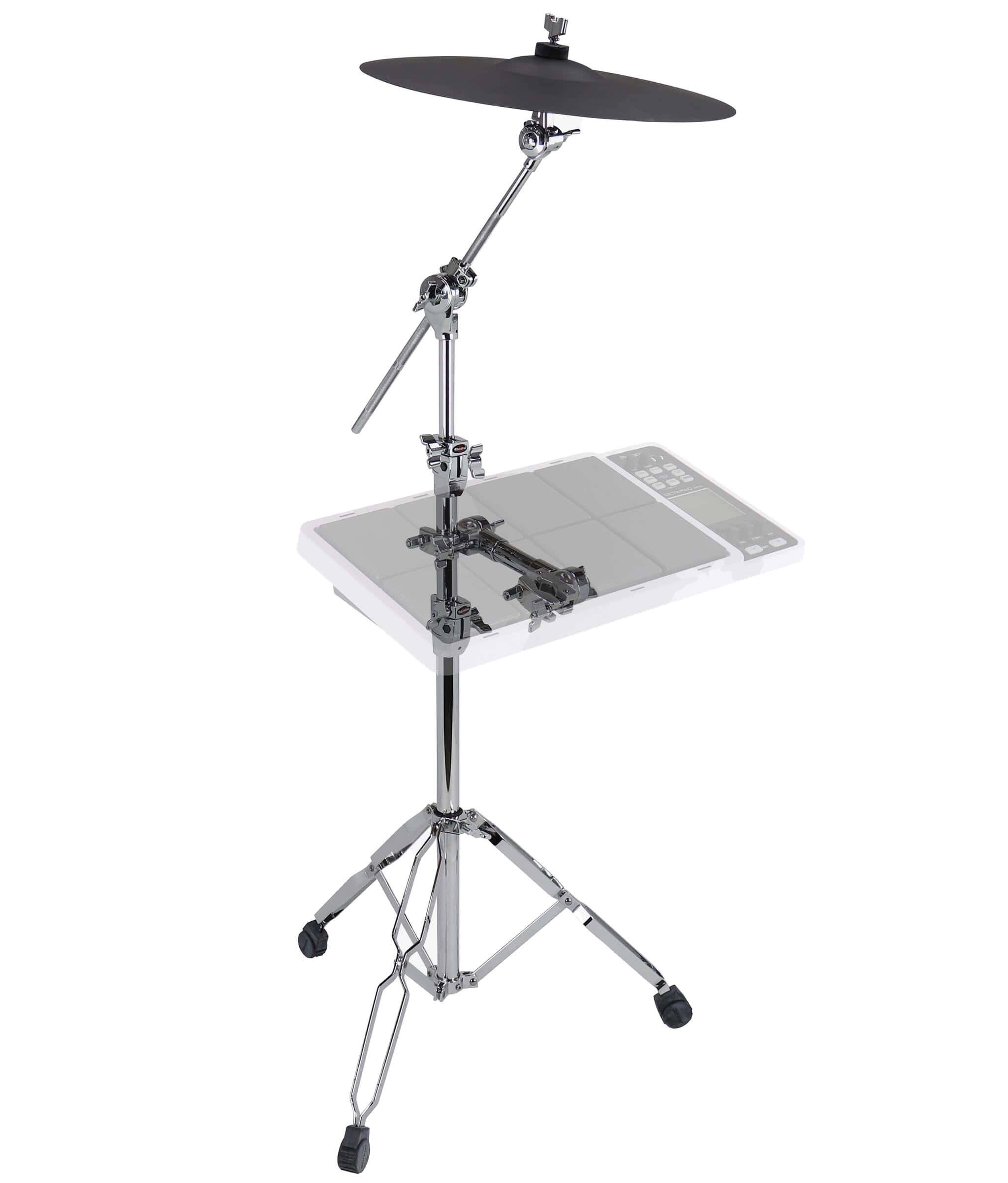 Angle. Gibraltar Hardware - Extended Electronic Drum Module Clamp, 6" Extension Bar with Dual Clamps for Mounting Sample Pads Controllers.