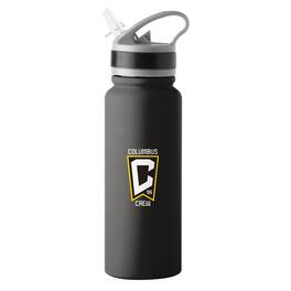 Logo Brands - Columbus Crew 25oz. Single Wall Flip Top Water Bottle - Black