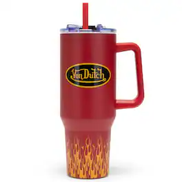 Von Dutch - 40oz Double Walled Insulated Stainless Steel Tumbler - Red City of Angels