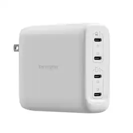 Kensington - K38102NA 140W 4xUSB-C GaN Charger NA Plug