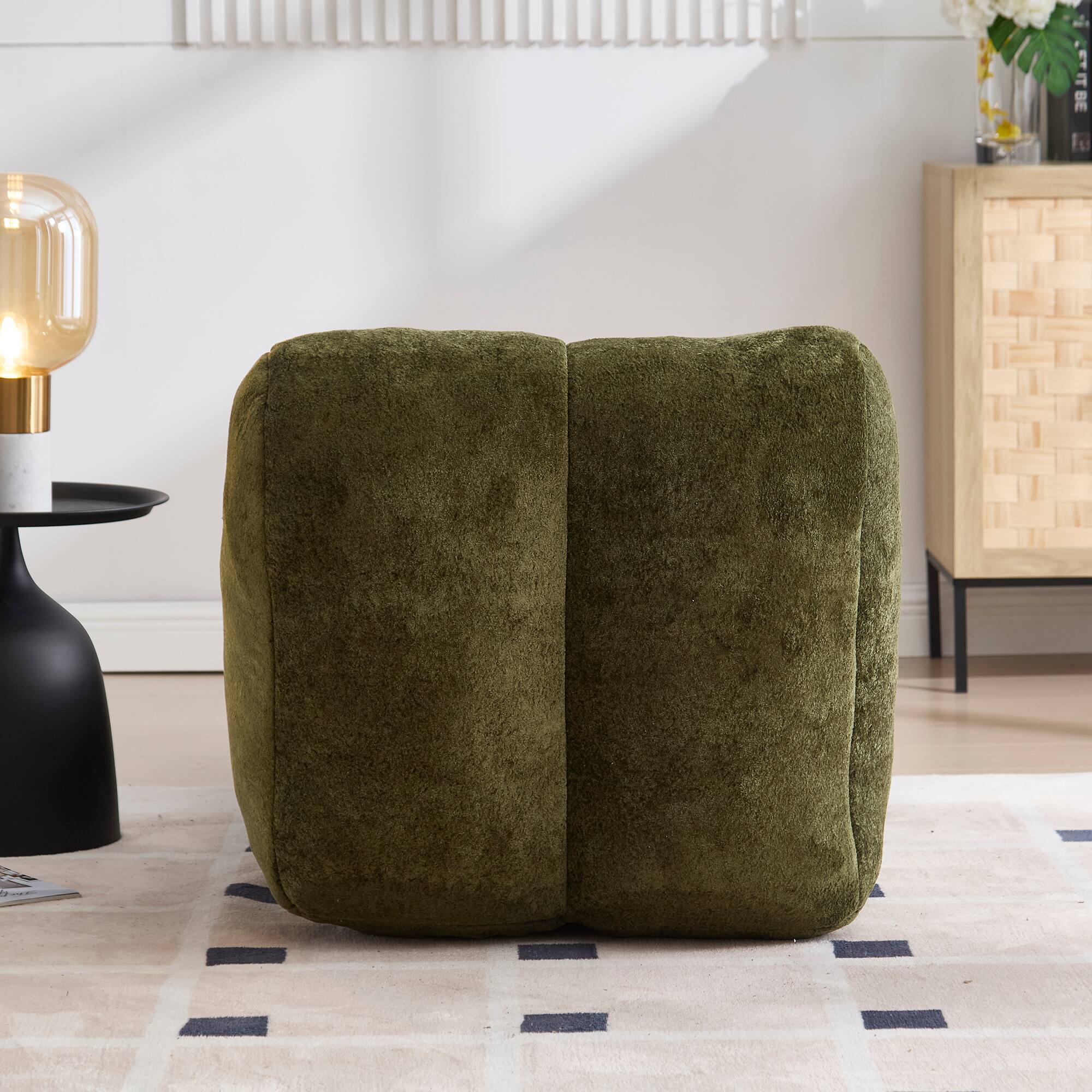 Alt View 1. GOODSILO - Cozy Bean Bag Sofa Chair - Adult Lounger for Gaming, Reading & Relaxation - Olive Green.