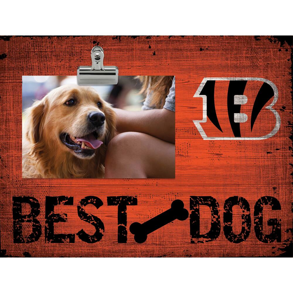 Cincinnati Bengals 10.5" x 8" Best Dog Clip Photo Frame