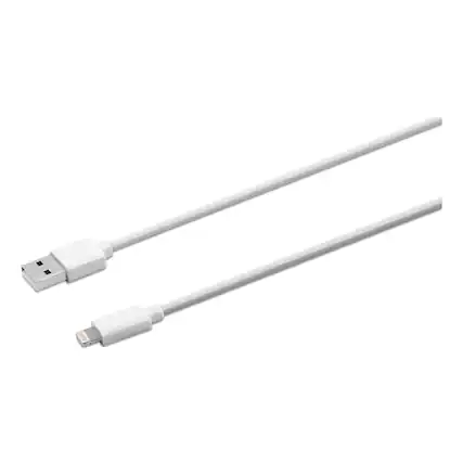Front. Innovera - USB Apple Lightning Cable, 6 ft, White.