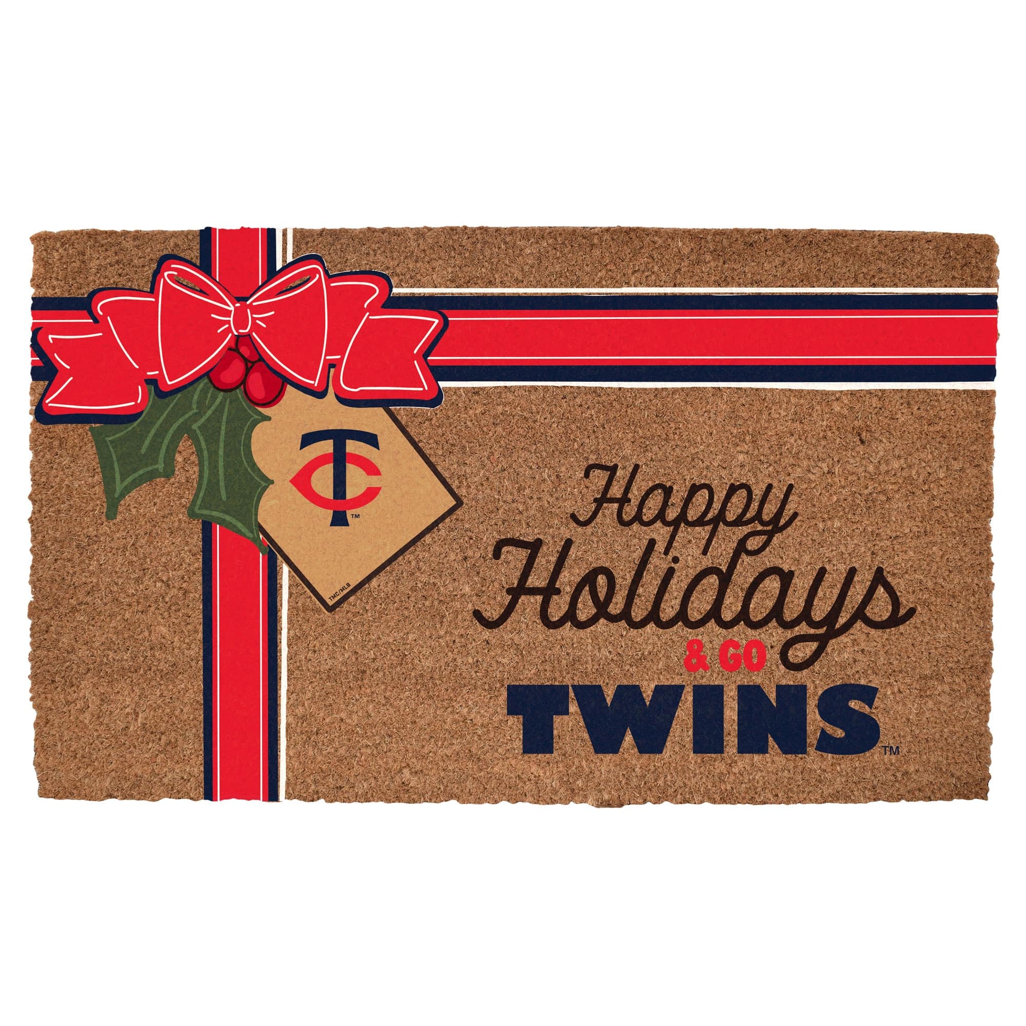 The Memory Company - 20" x 30" Holiday Gift Wrap Coir Door Mat - Multicolor