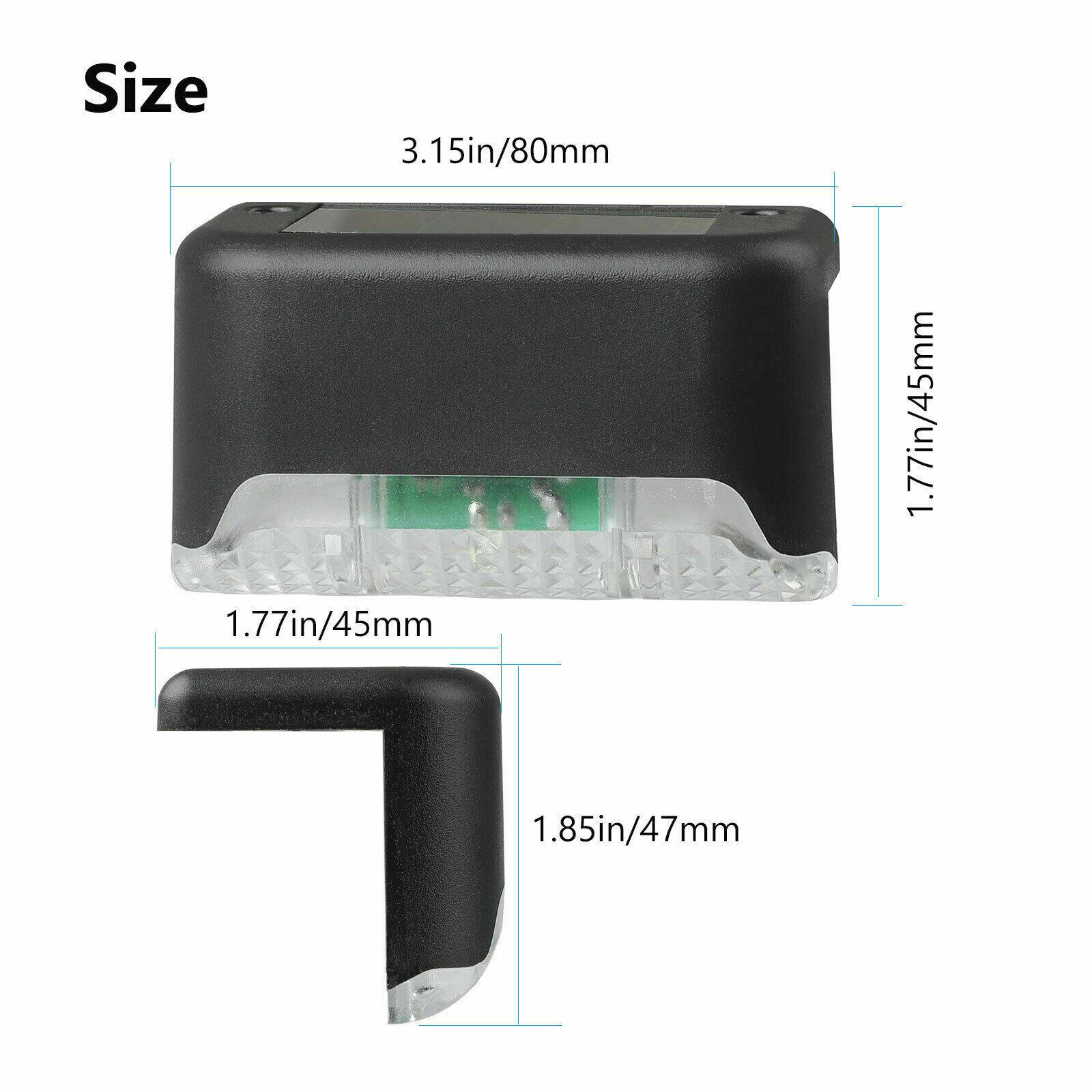 Size 3.15in/80mm 1.77in/45mm 1.77in/45mm 1.85in/47mm